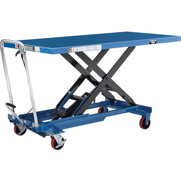 Global Industrial Mobile Scissor Lift with Oversized 63 x 32 Platform 1100 Lb. Cap. 988932 - main